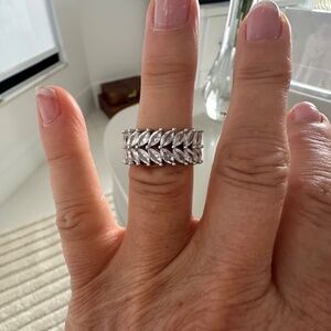 Brand new ladies eternity ring white size 7